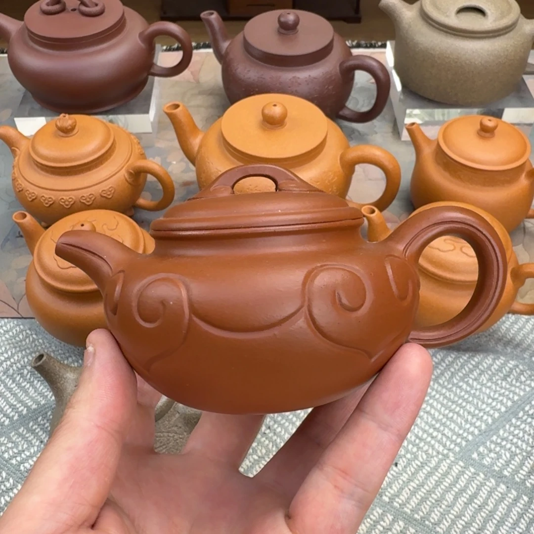 茶壶紫砂仿古如意 210cc 瑕疵