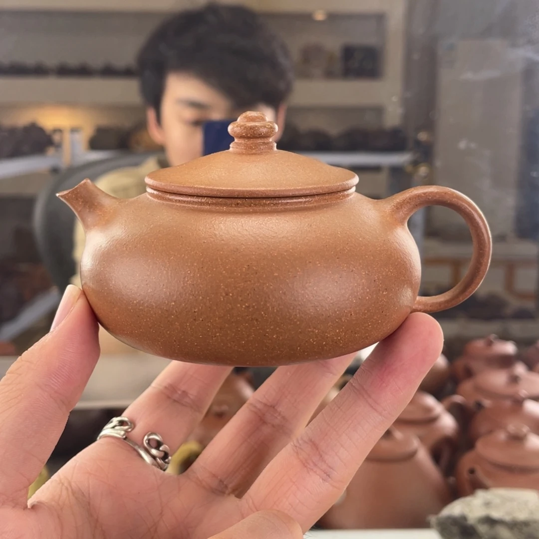 茶壶紫砂160cc黄降坡茶壶