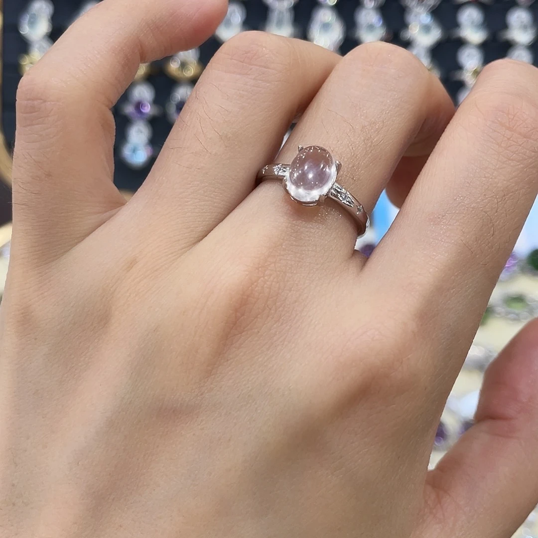 银S925镶嵌颈饰芙蓉石