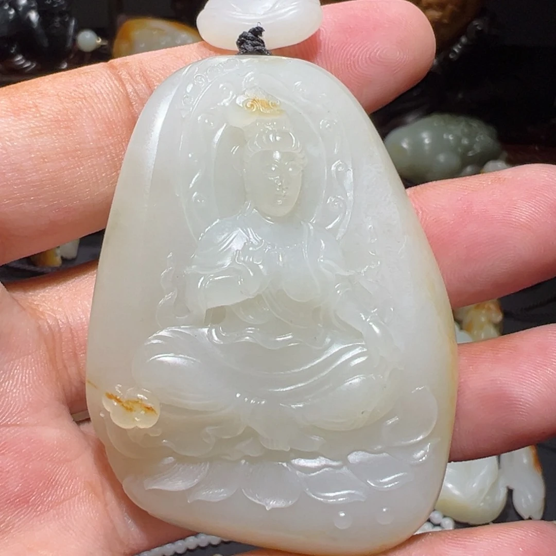 颈饰未镶嵌和田玉（子料）W*