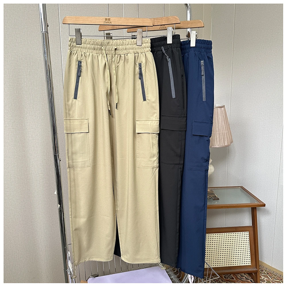 1K018  春季新款百搭宽松工装女士休闲裤