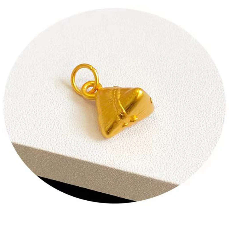 铜合金吊坠 精美手工镶嵌金色粽子吊坠时尚坠子饰品挂坠与粽不同