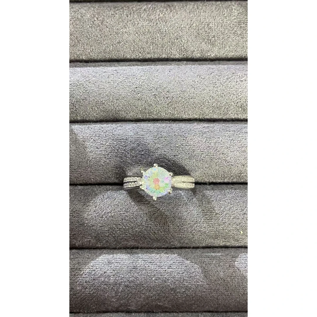 戒指 福玺甄选七彩戒指6716