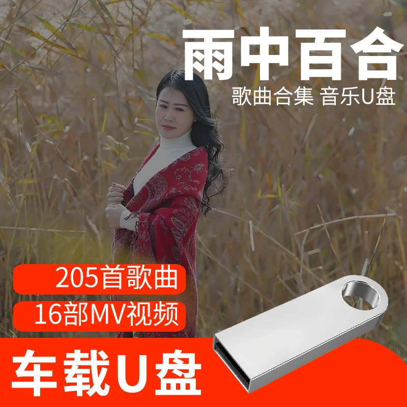 雨中百合歌曲U盘车载流行音乐优盘MP3高音质车用经典老歌新歌合集