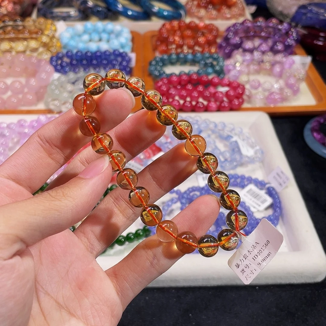 水晶手链未镶嵌暴力黄水晶