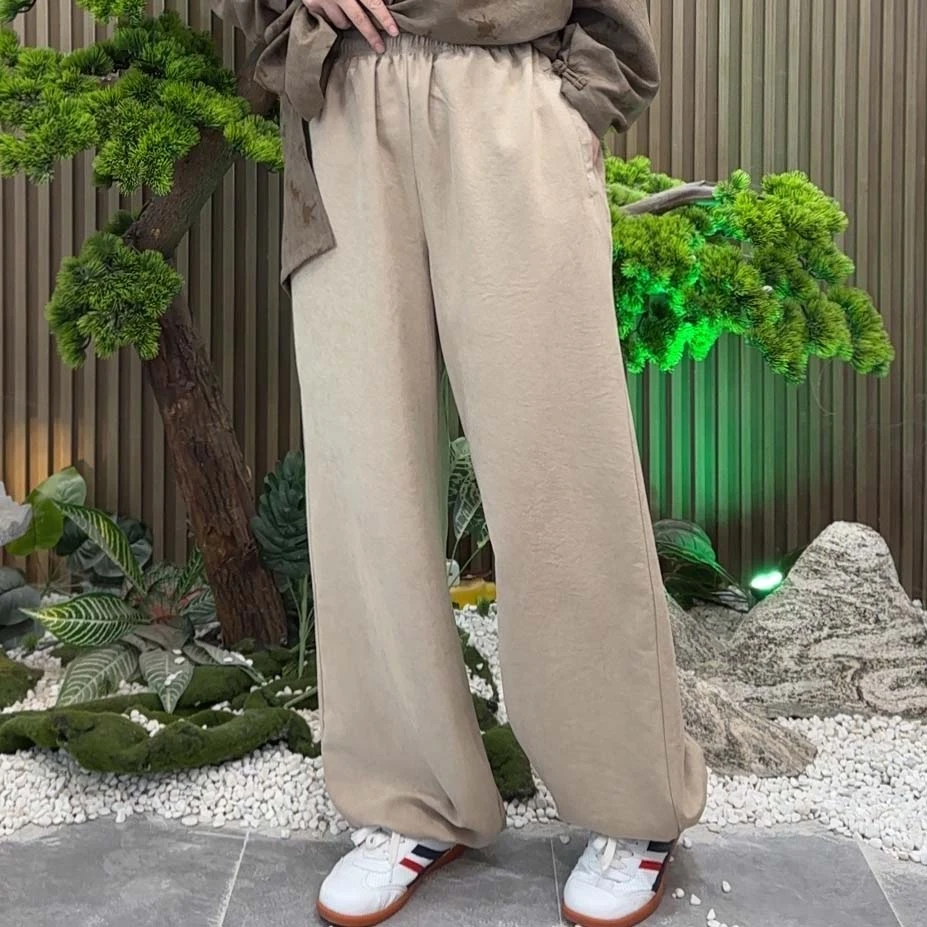 男女款太极裤 春夏大版太极裤 醋酸秋霜绒面料 凉爽透气