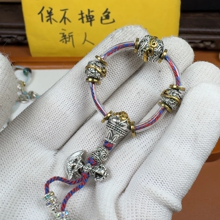 合成碳硅石铜合金文玩配饰不眠之火套装
