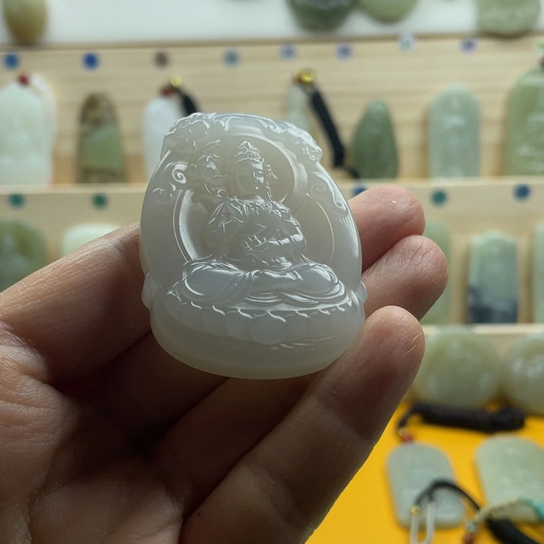 【闪购商品】双面雕精品高货观音吊坠