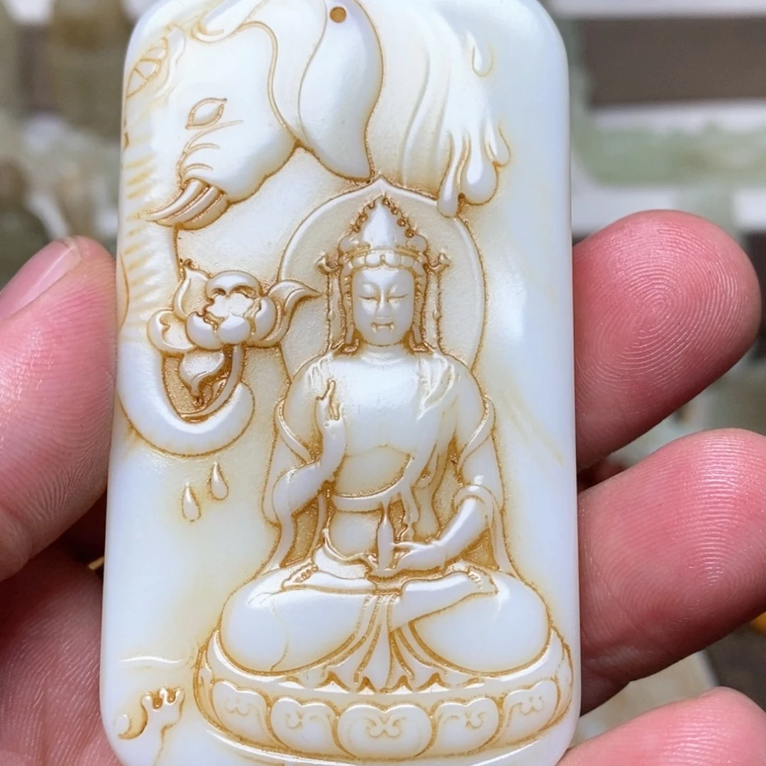 和田玉颈饰未镶嵌秋*秋