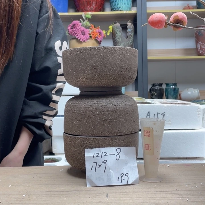 粗陶多肉花盆微瑕8