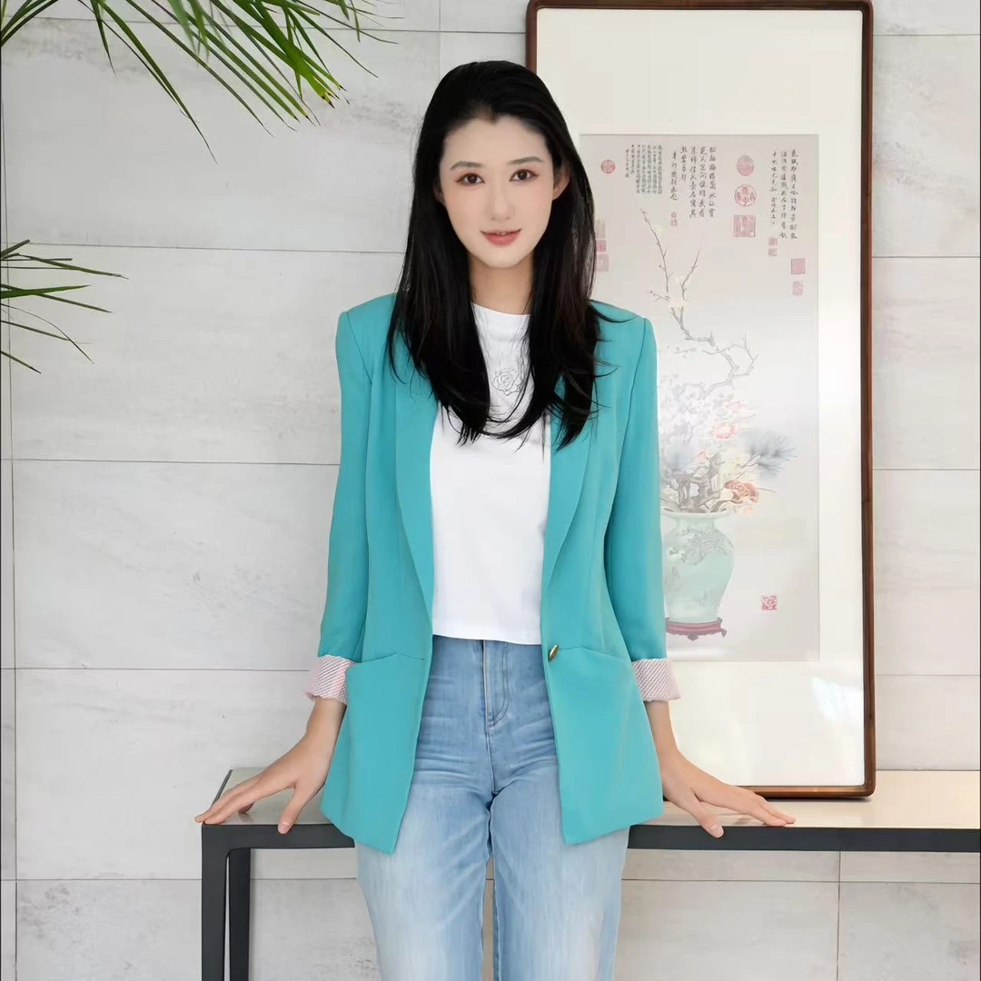 GIRDEAR/哥弟一粒扣西服 | 经典收腰西装通勤外套 GA47173206042