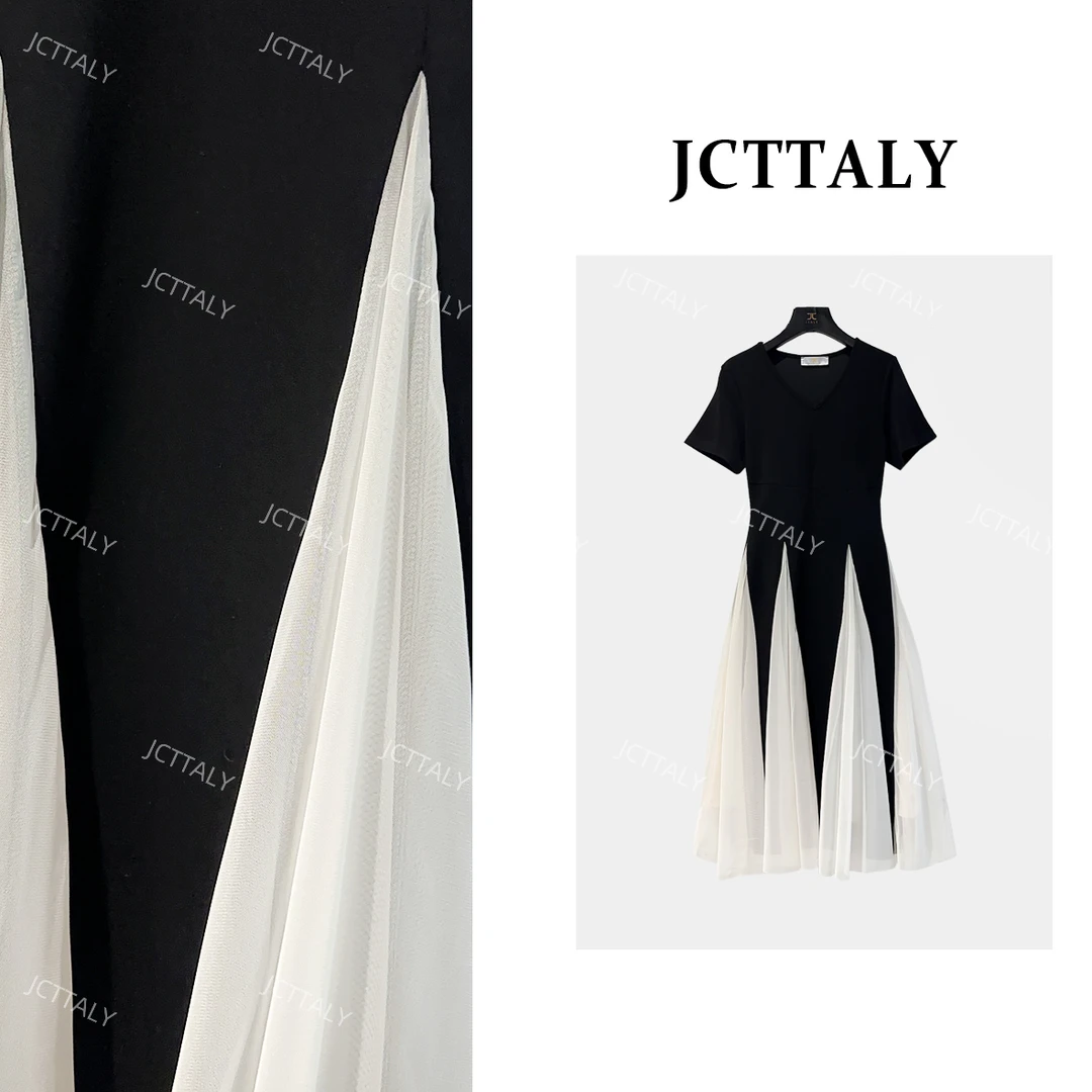 【梅子专属】潮牌定制新款高级感不规则显瘦连衣裙JC-A3352