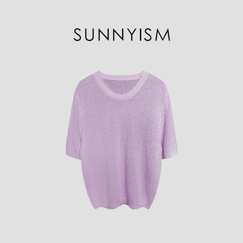 Sunnyism “芋泥麻薯” ‌和纸纱亚麻混纺干爽面料短袖 DX00265