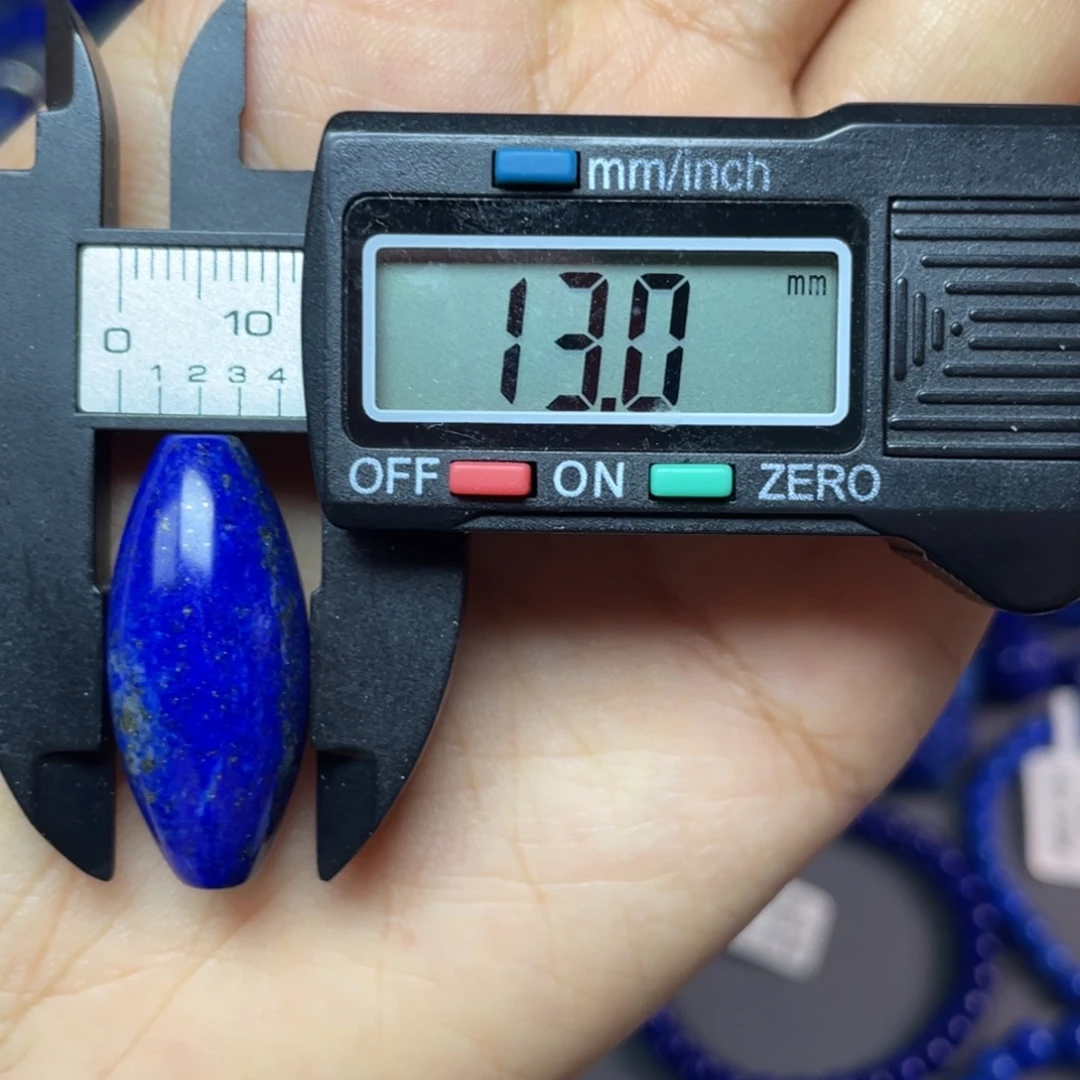 青金石未镶嵌13×29mm古珠配饰