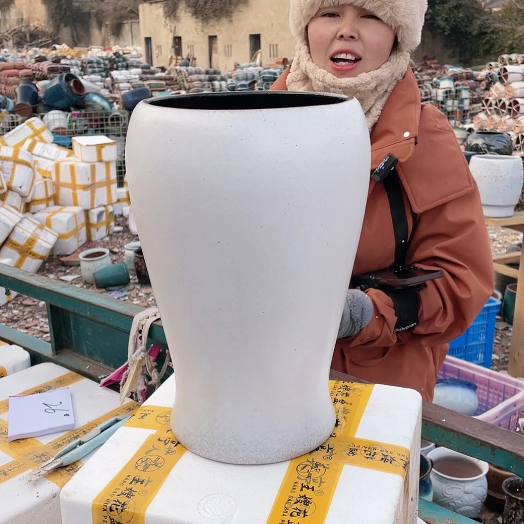 红陶王嫂花盆0120-26