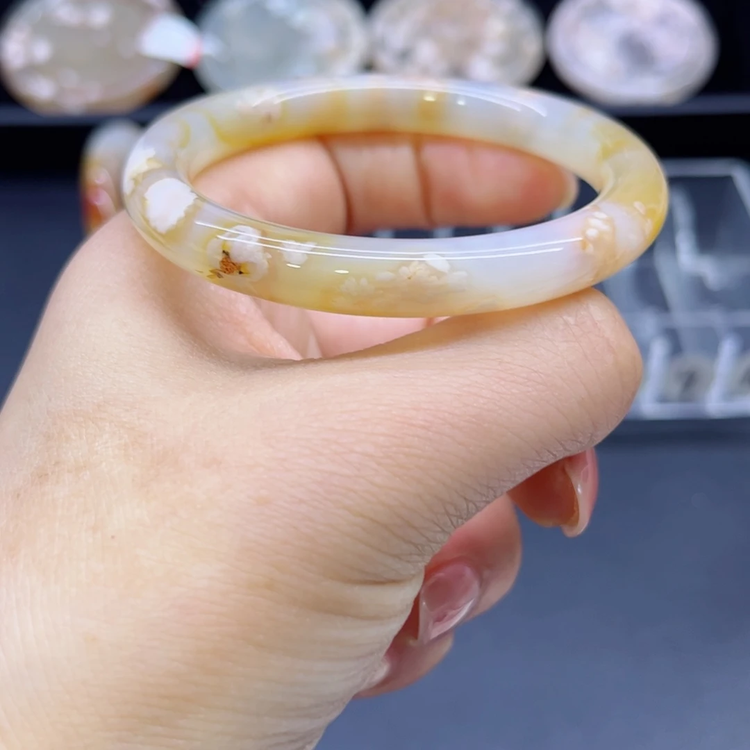 玛瑙/玉髓手镯未镶嵌舞*56