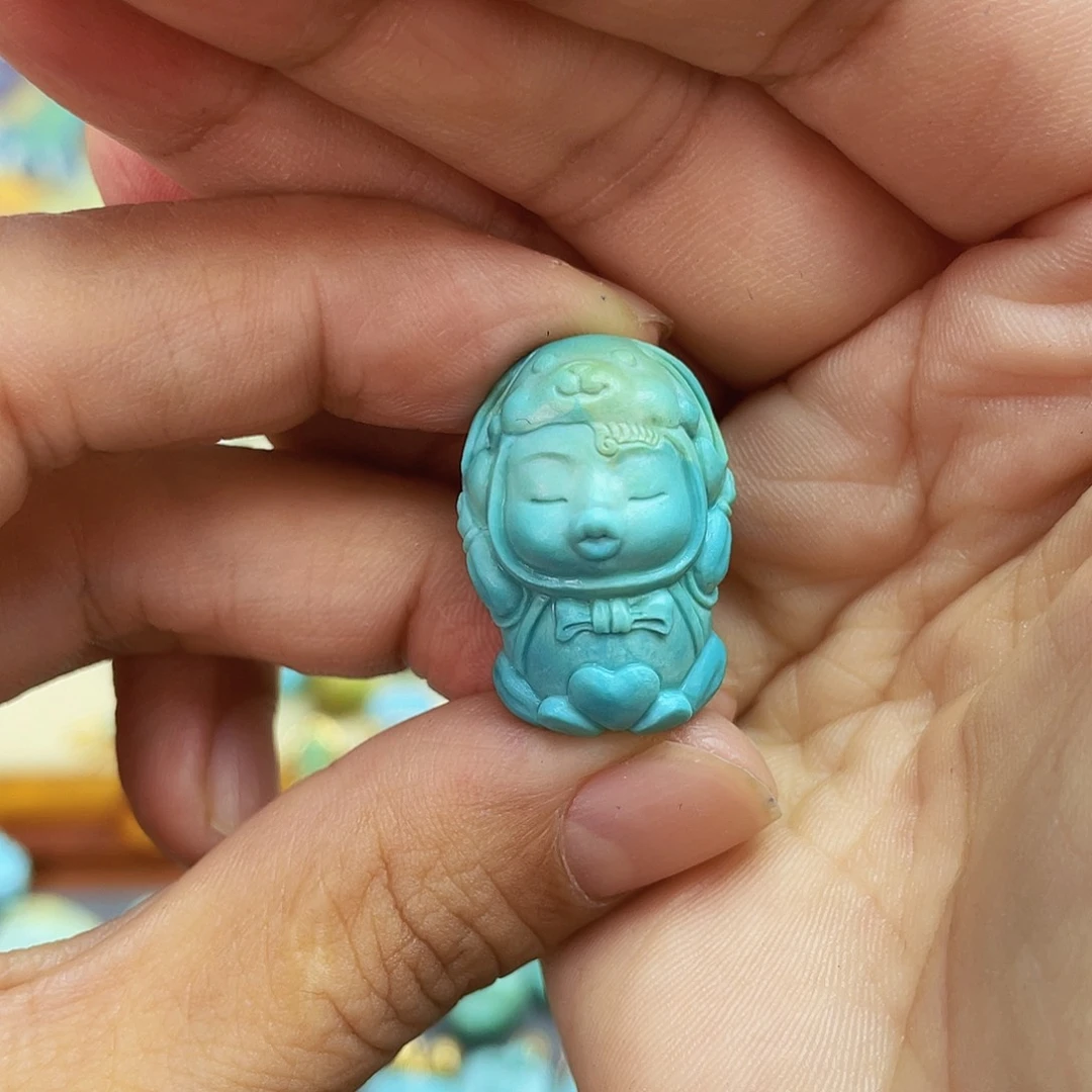 绿松石未镶嵌吊坠(不含链)