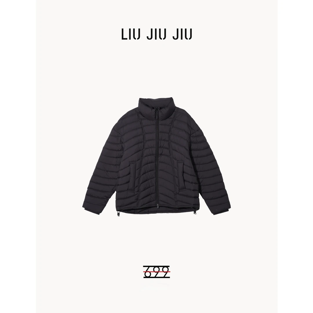 LIUJIUJIU 韩系冬季新款2025潮流立领90白鸭绒保暖羽绒服WT5035L