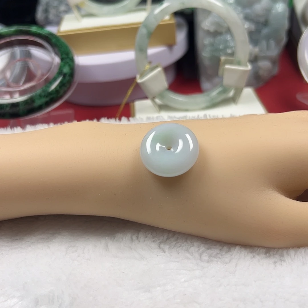 颈饰未镶嵌翡翠缅甸天然翡翠平安扣