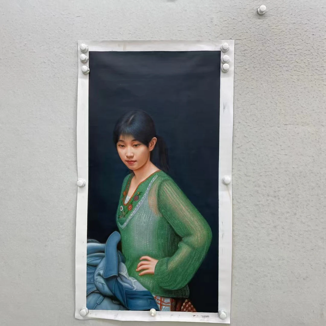 林彦新-*** - 小姜  约60*120厘米-手绘油画-麻布