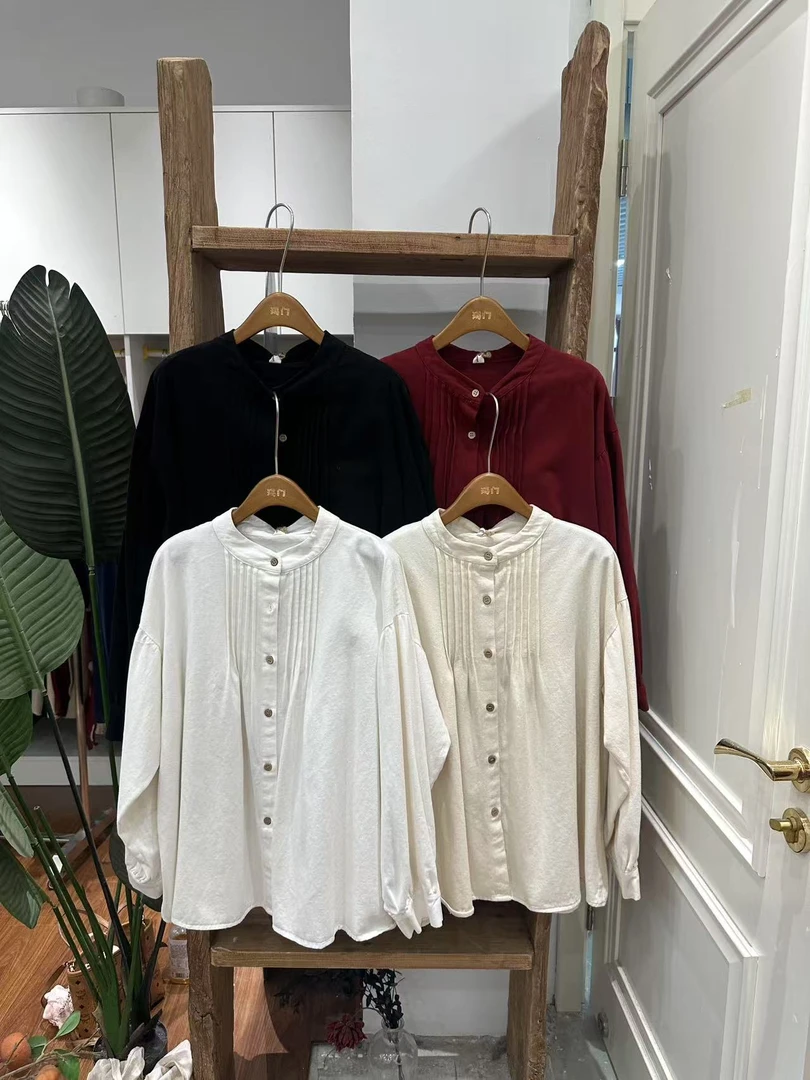 MM（86409）日系压褶衬衣 （春季新款）kc