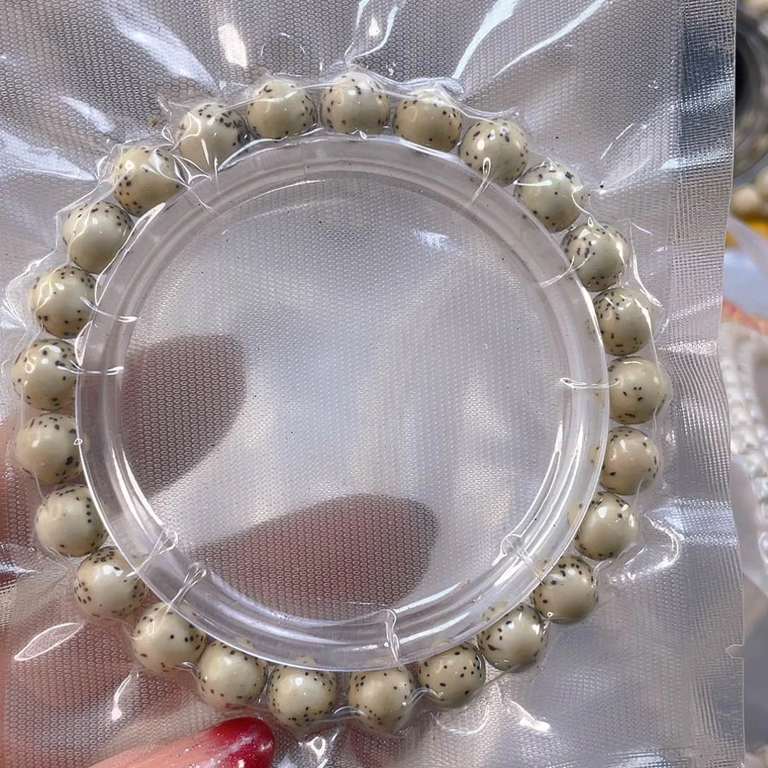 星月菩提手串原生态大留白圆珠手串尺寸8.5