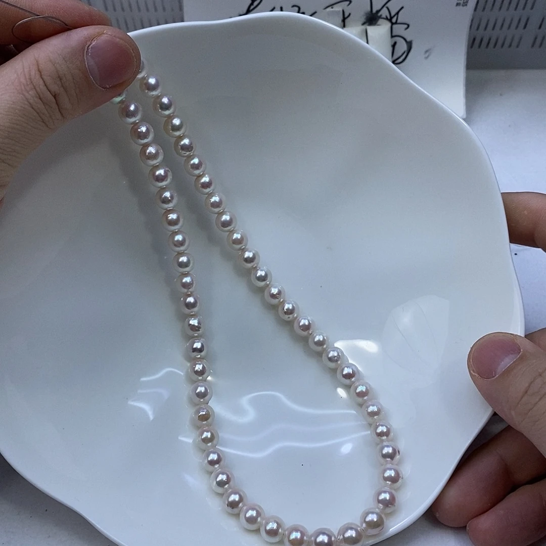 海水珍珠银S925镶嵌颈饰