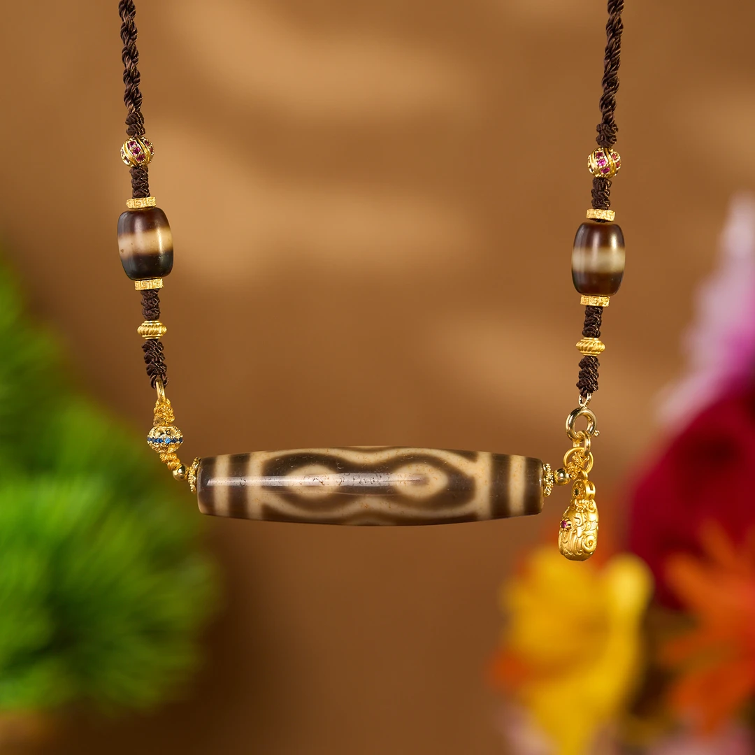 （一芳）牙黄老料多款图腾珠项链 U5LRA多样性发一