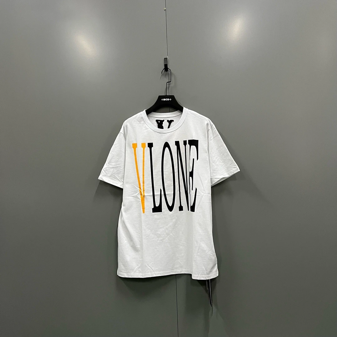 未使用 maje 【白菜专属】018535 VLONE 白橙大V涂鸦短袖