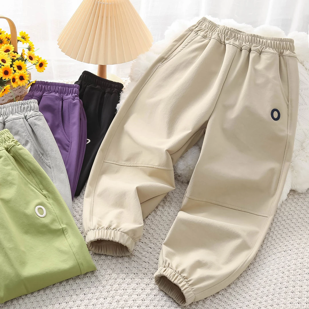 男童春夏薄款登山裤2025夏季儿童宽松防水休闲裤中大童户外防风裤