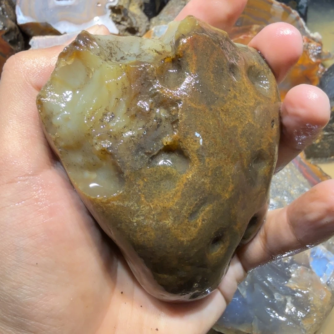 未镶嵌玛瑙/玉髓珠宝半成品