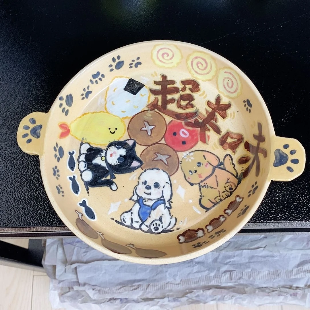 景德镇手绘釉下彩默认微瑕