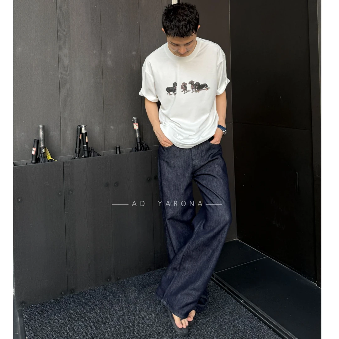 【素系列·夏深】11盎司超软牛仔裤夏季经典中古色洗水牛仔裤