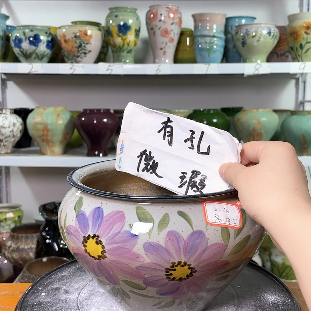 景德镇陶瓷花盆花器暇256