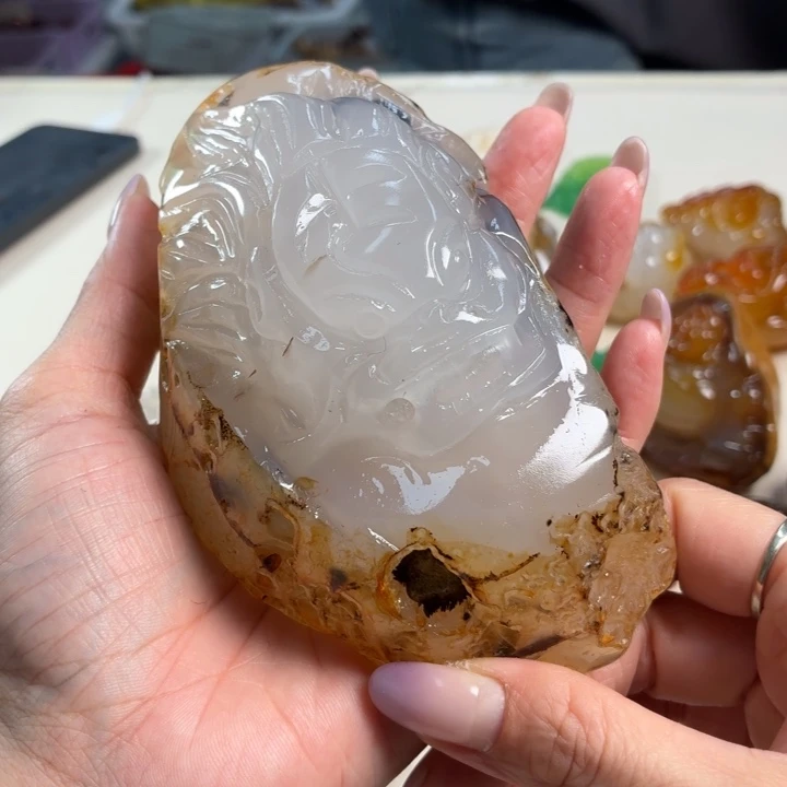 玛瑙/玉髓未镶嵌吊坠(不含链)