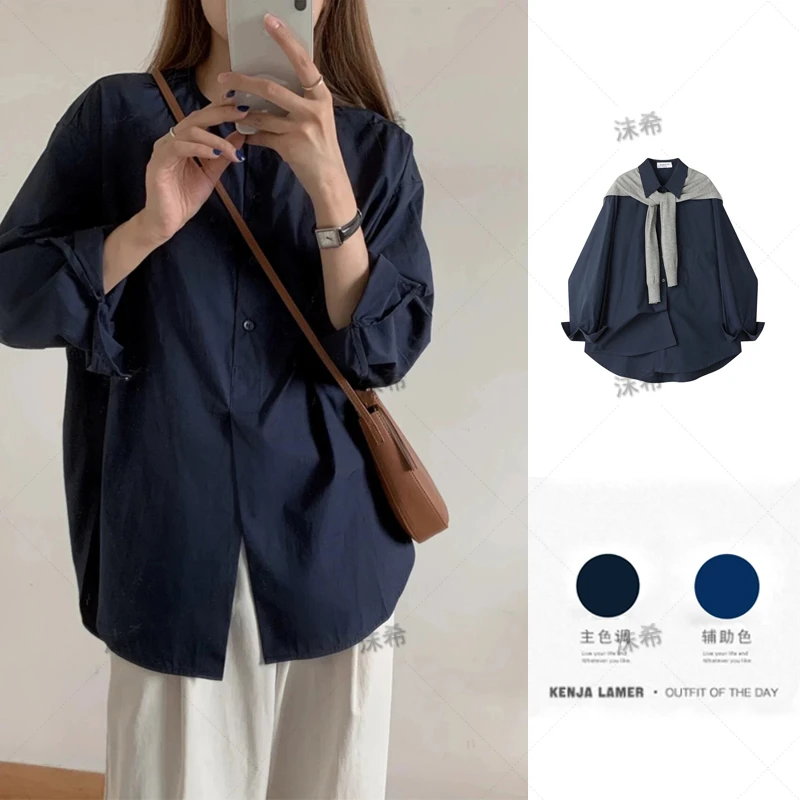 【现货送运补】【内里全包边】衬衫外套秋季2025新款设计感小众衬衣