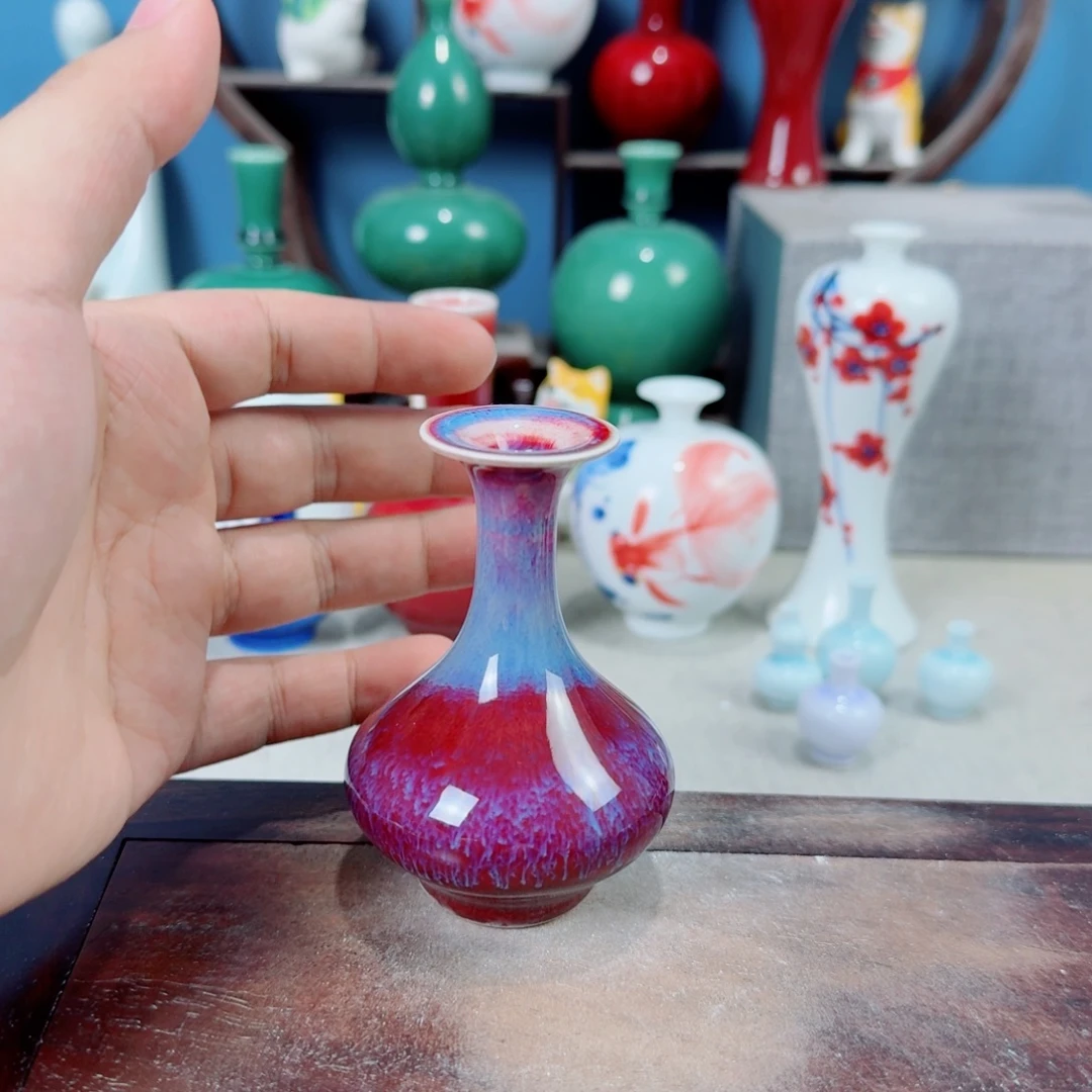 陶瓷手工小花器摆件