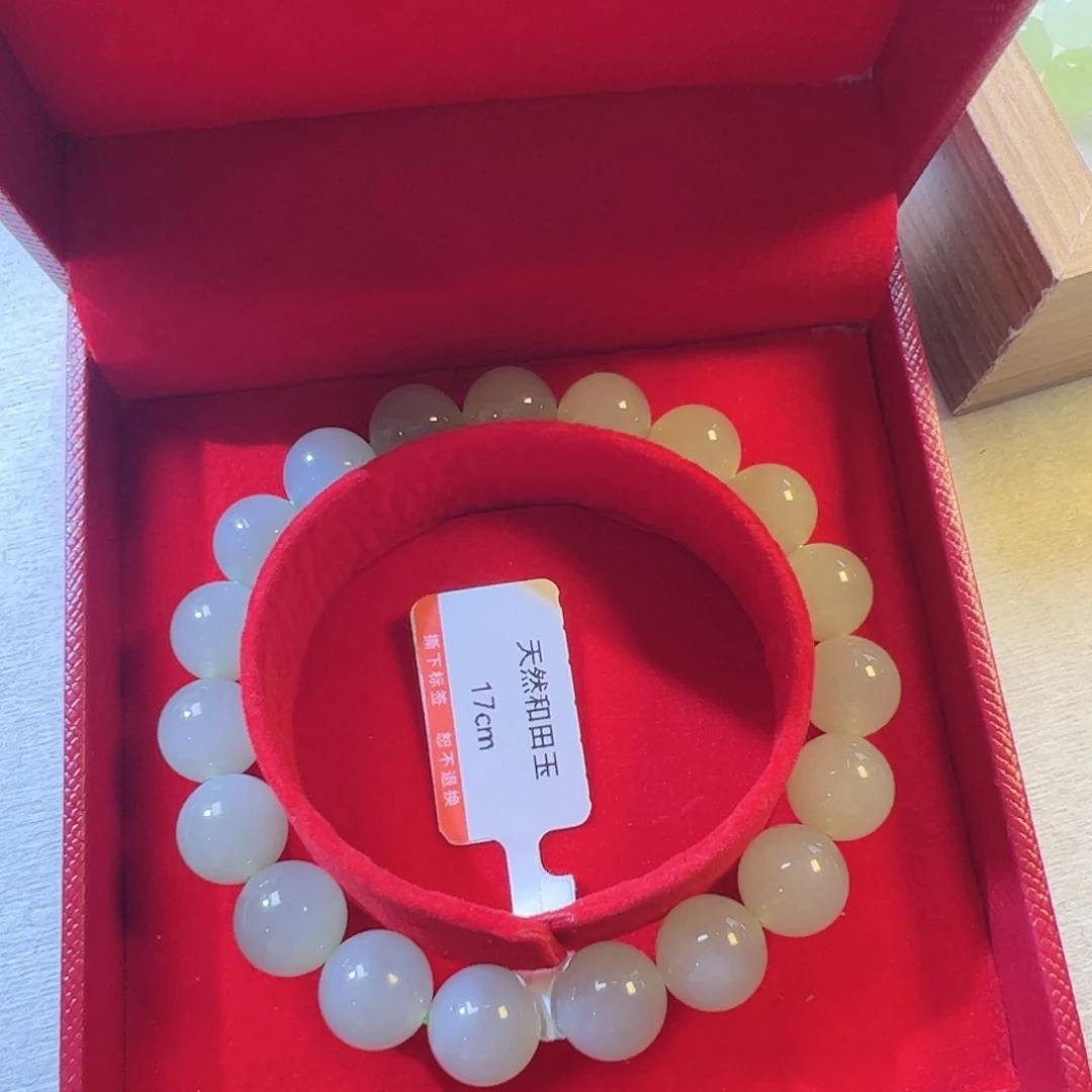 㞥***屿和田玉（糖玉）未镶嵌手链