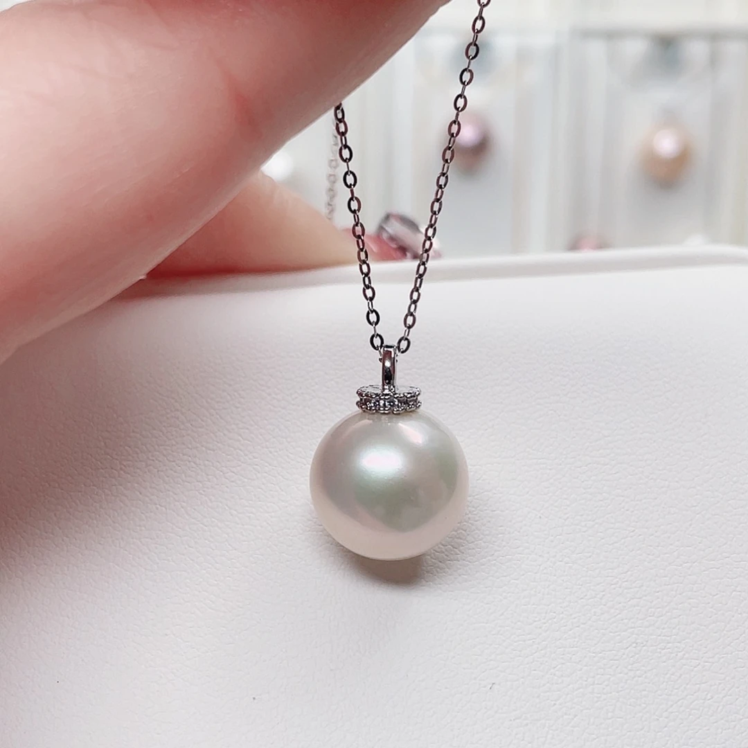 合金淡水珍珠吊坠(赠链)
