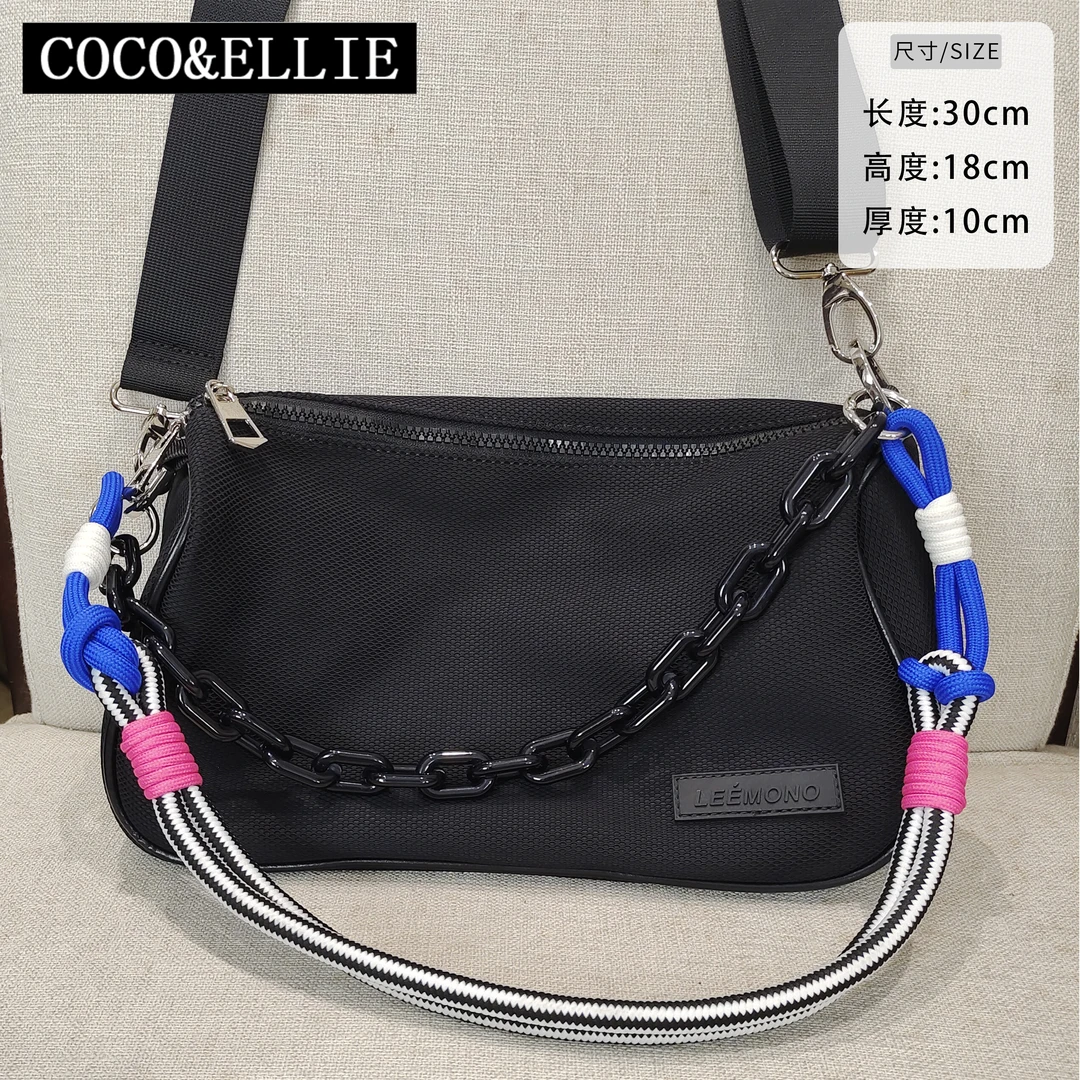 设计师网格纹手提斜挎单肩包