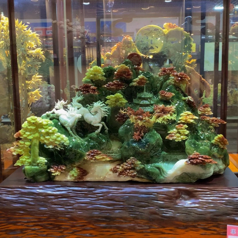 【闪购商品】未镶嵌蛇纹石玉摆件覆膜