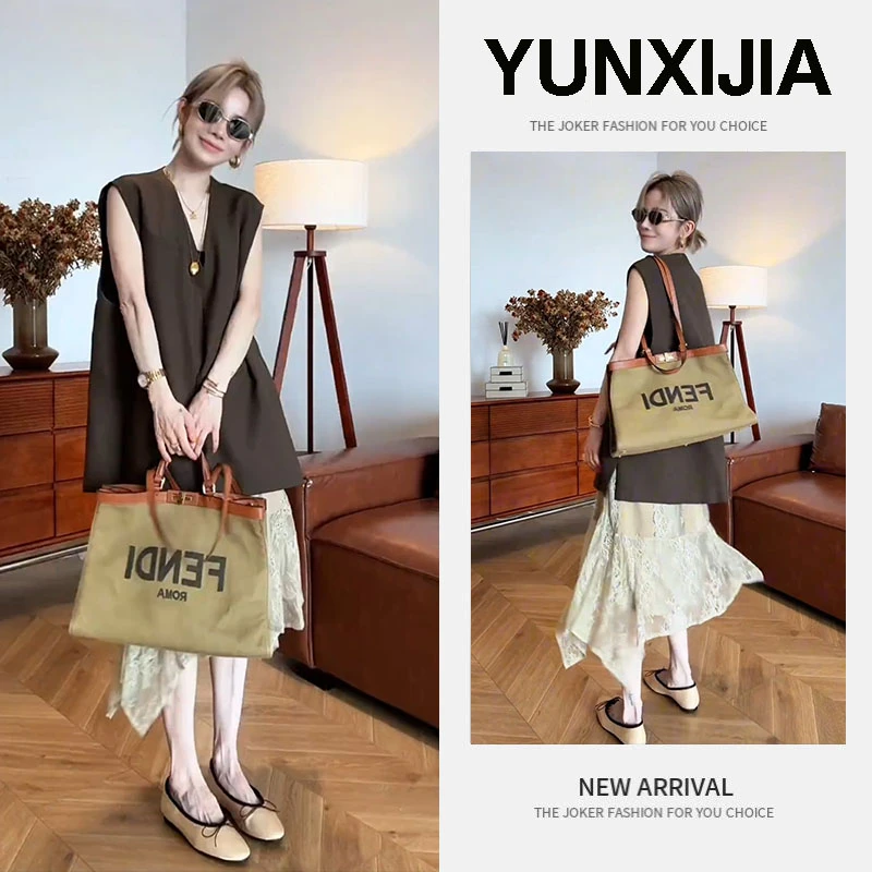 【现货】2025时尚新款一整套设计感高级洋气无袖上衣半身裙两件套