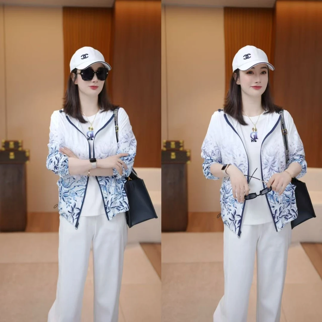 【渐变蓝海】UPF50+定制防晒轻薄夏季透气防晒外套XY25360