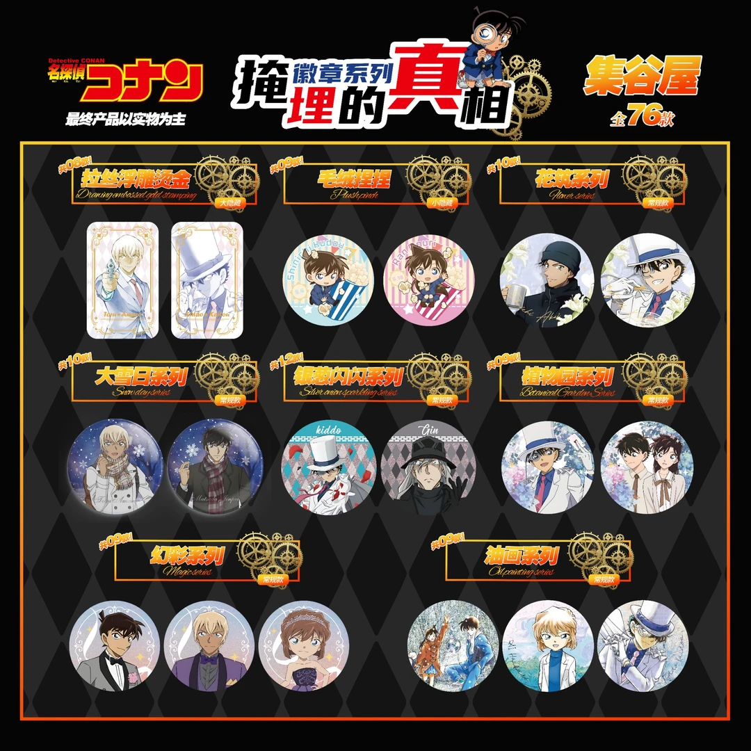 【平拆】名侦探柯南掩埋的真相系列 同人二创 75mm大吧唧