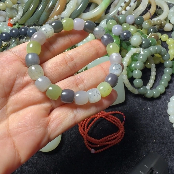 和田玉未镶嵌手链10