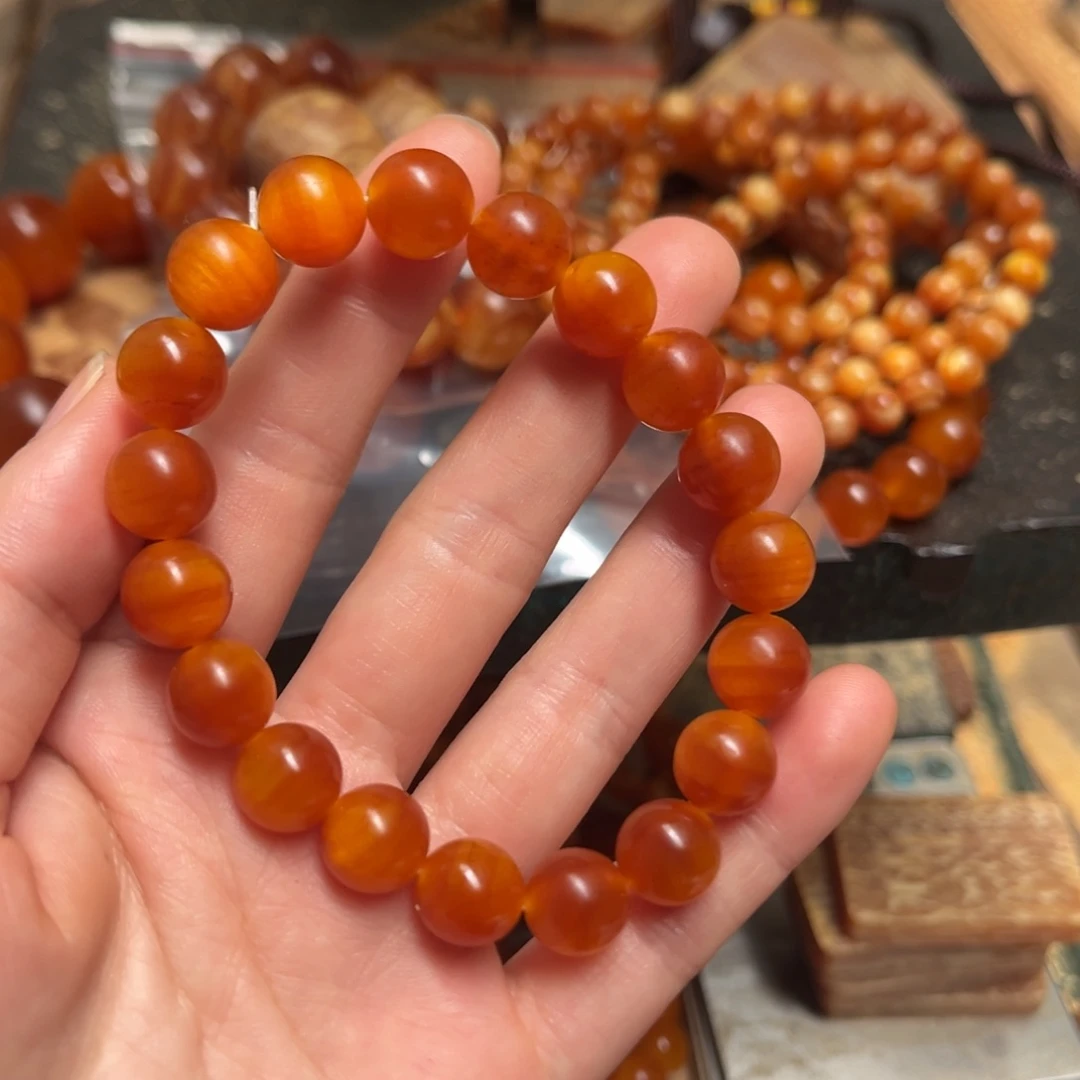 風***_松木（琥珀木）手串/手链1.1包浆