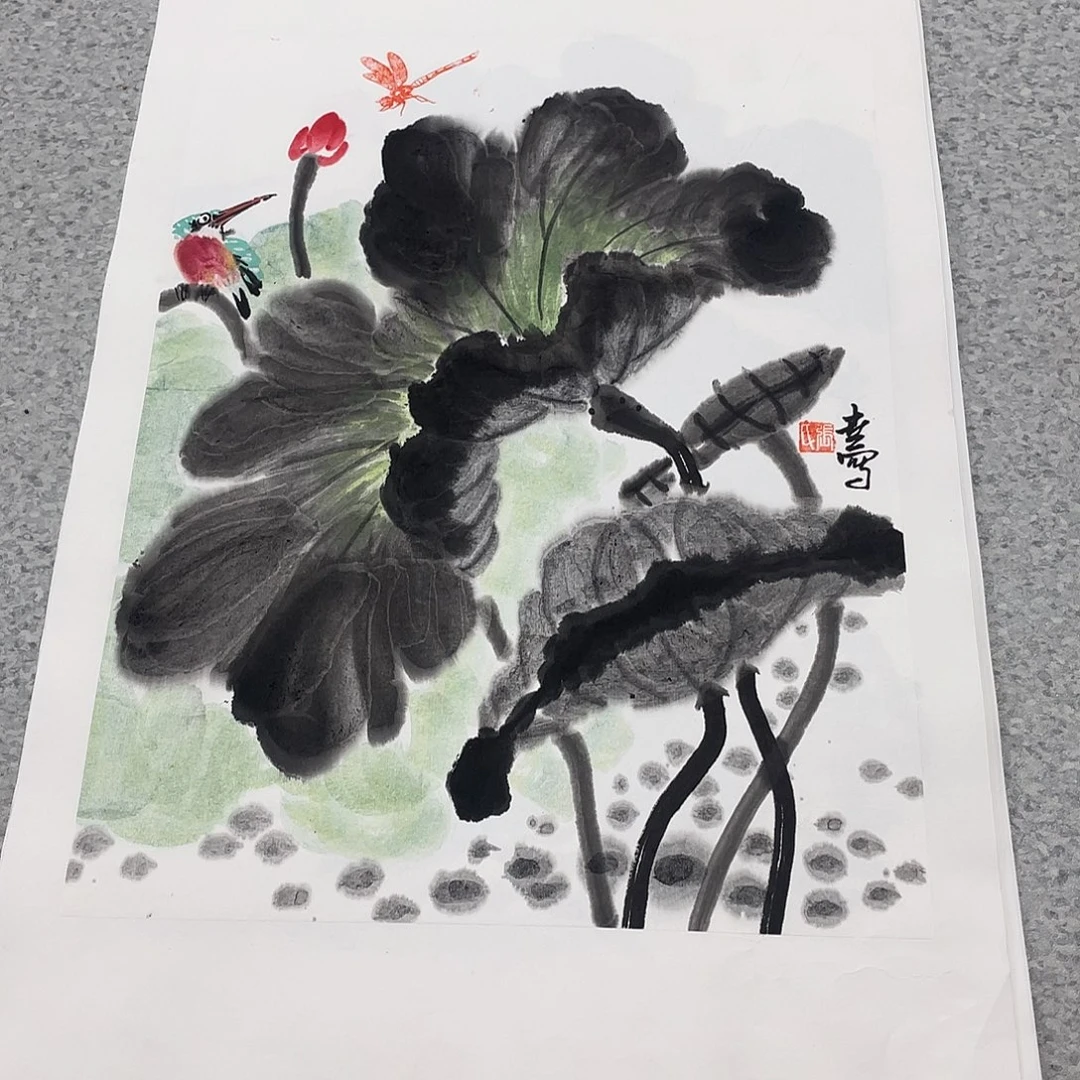 国画1.4平尺国画作品