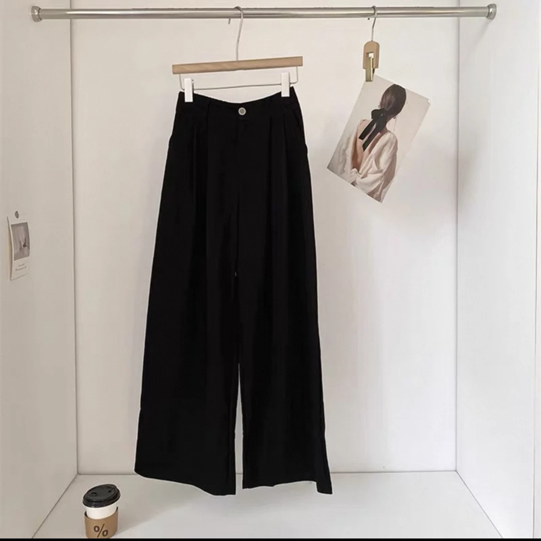 新疆包邮【213-2】直筒阔腿裤-腰围64裤长99