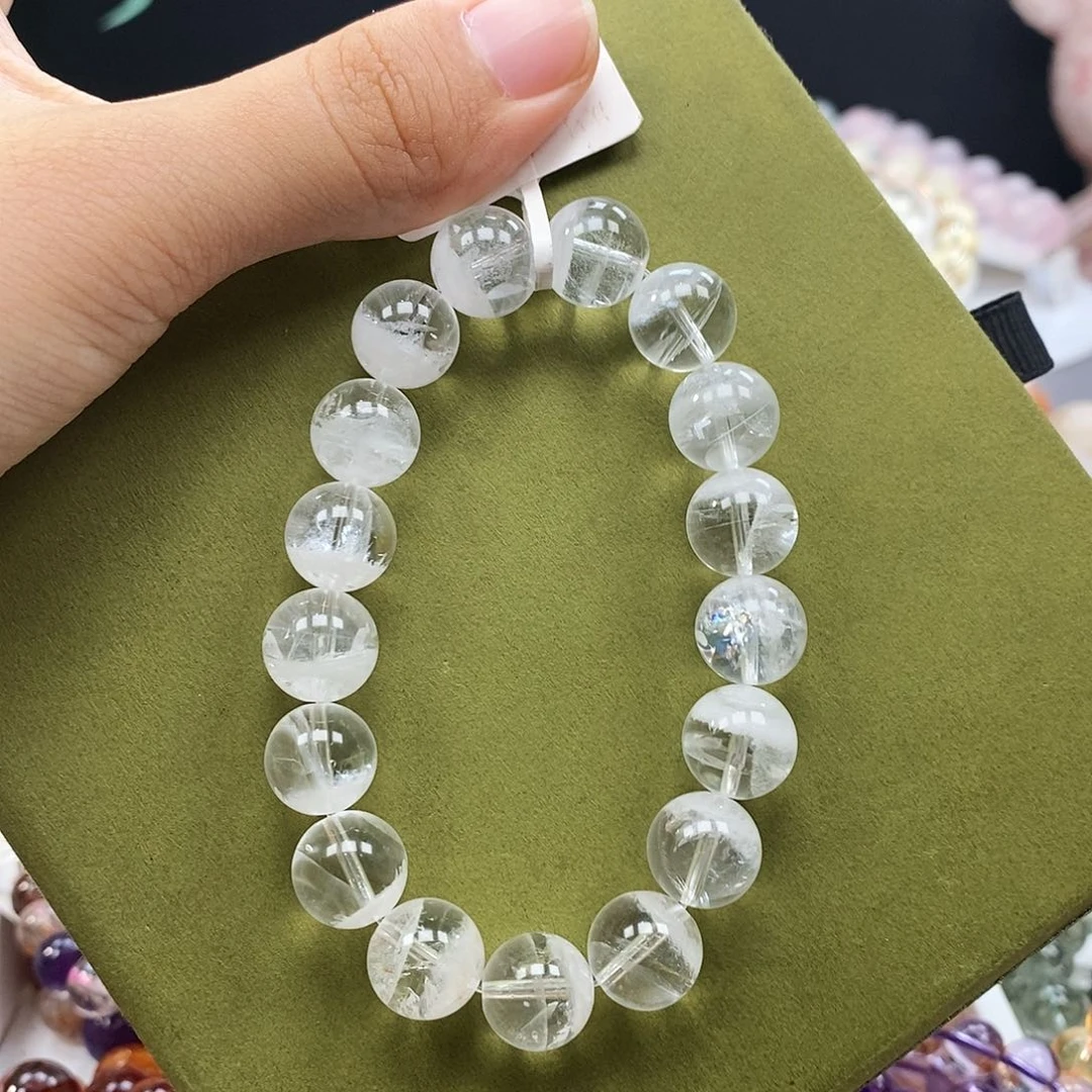 未镶嵌手链水晶白幽灵