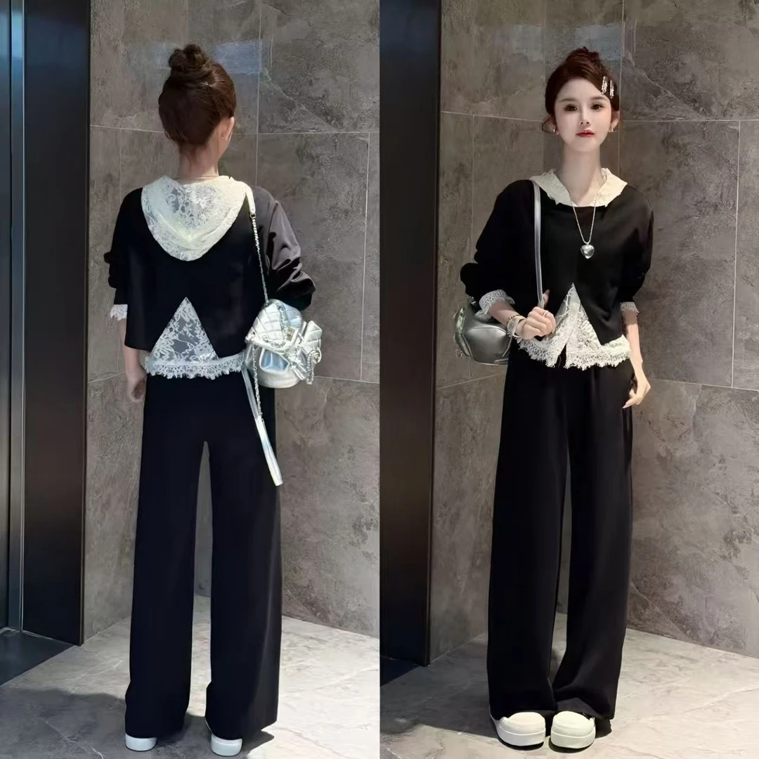 200斤胖mm春秋季大码女装休闲套装宽松显瘦时尚气质运动服三件套